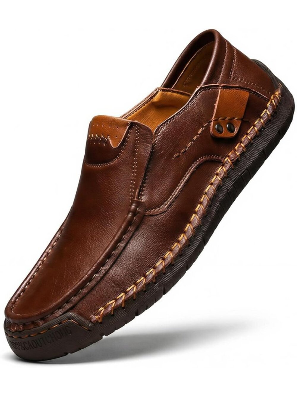 Handmade Leather Slip-On Loafers for Men | Casual, Comfortable, Breathable